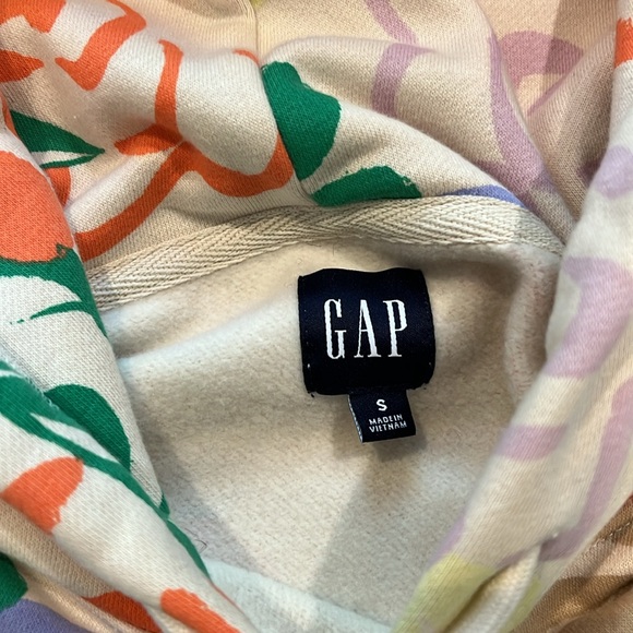 Gap cropped floral hoodie - Picture 4 of 5